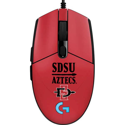 San Diego State University Aztecs Red G203 Prodigy RGB Wired Gaming Mouse Skin